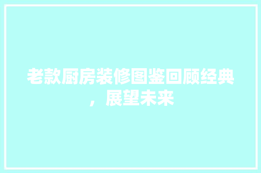 老款厨房装修图鉴回顾经典，展望未来