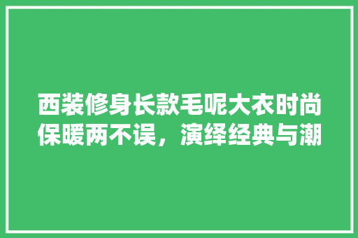 西装修身长款毛呢大衣时尚保暖两不误，演绎经典与潮流的完美融合
