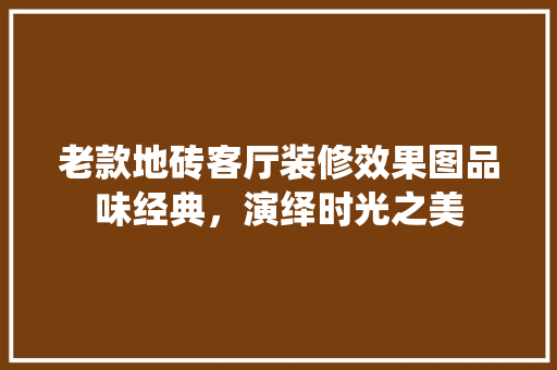 老款地砖客厅装修效果图品味经典，演绎时光之美